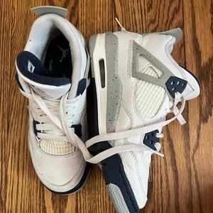 White and Gray Sneakers